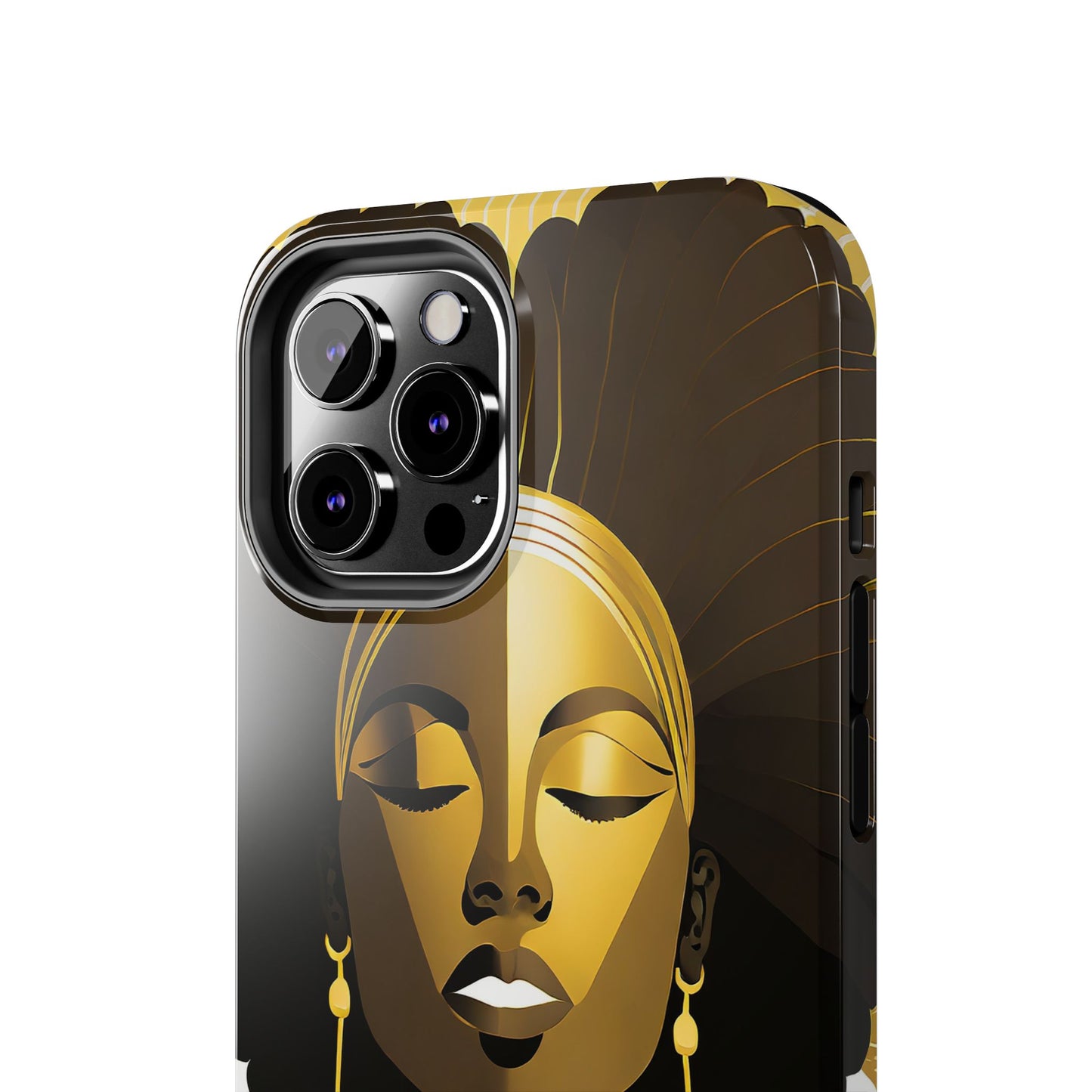 Golden Goddess Tough Phone Case — Afrocentric Art Protective Cell Phone Case