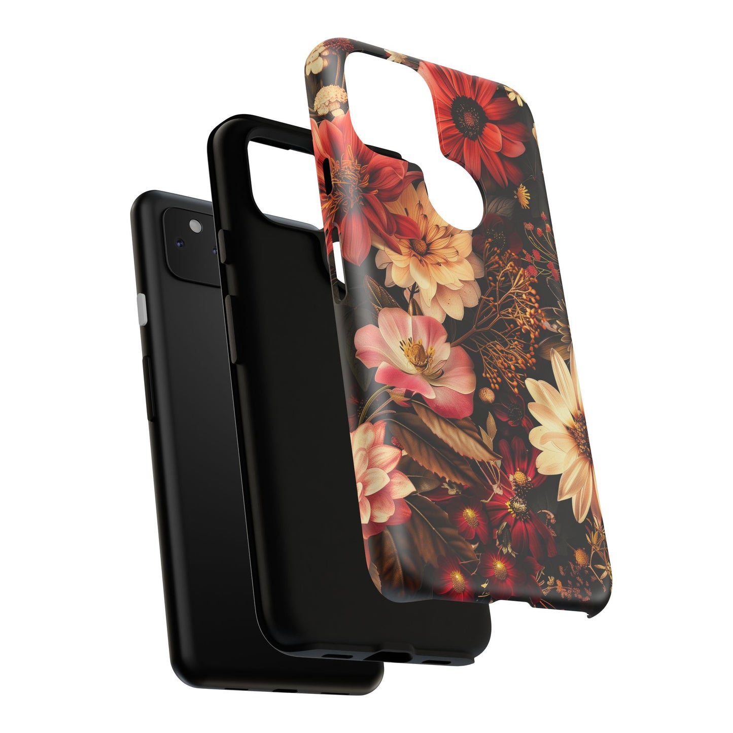 Floral Phone Case - Tough Cases, Stylish Floral Design, Gift for Her, Phone Accessories, Unique Flower Phone Cover, Trendy Tech