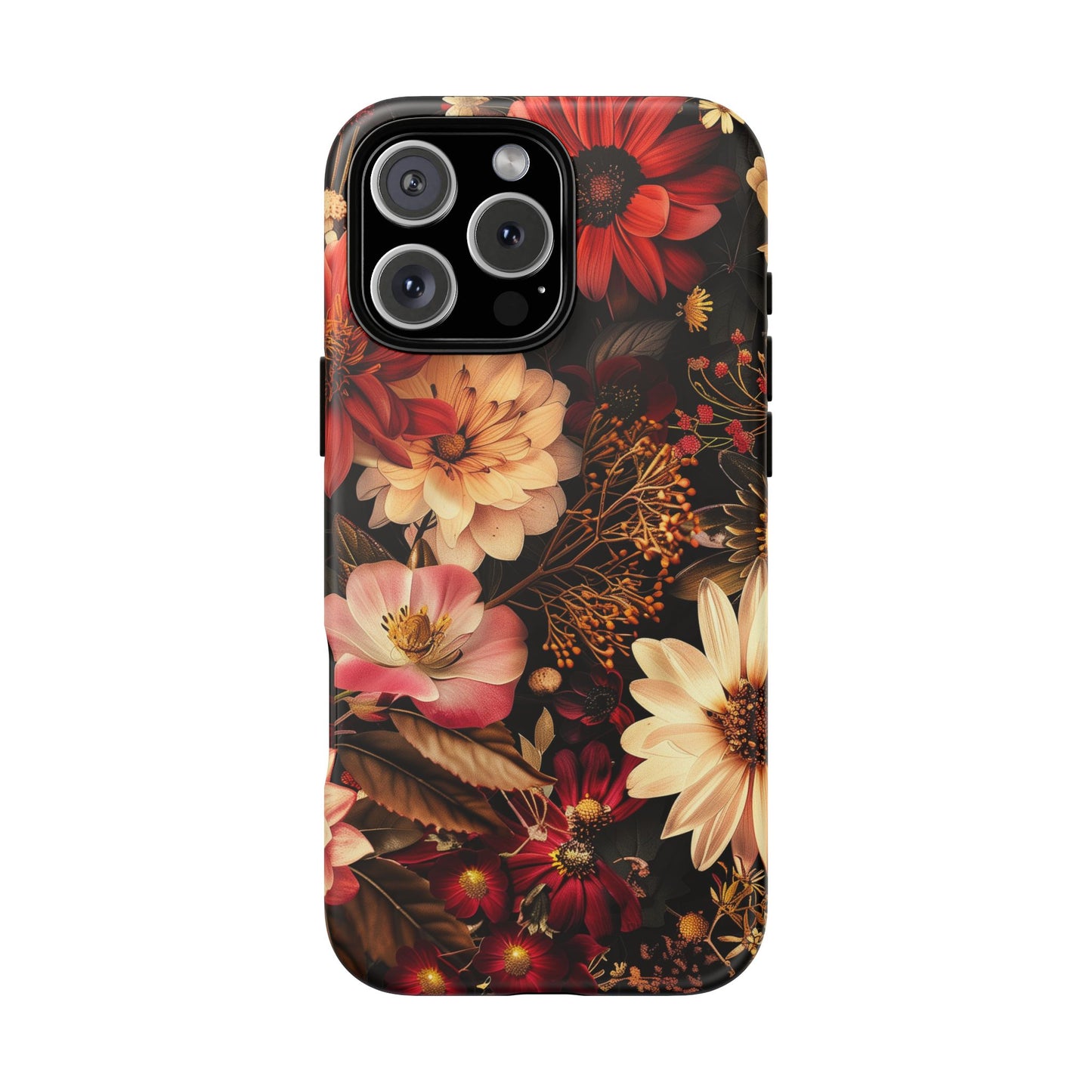 Floral Phone Case - Tough Cases, Stylish Floral Design, Gift for Her, Phone Accessories, Unique Flower Phone Cover, Trendy Tech