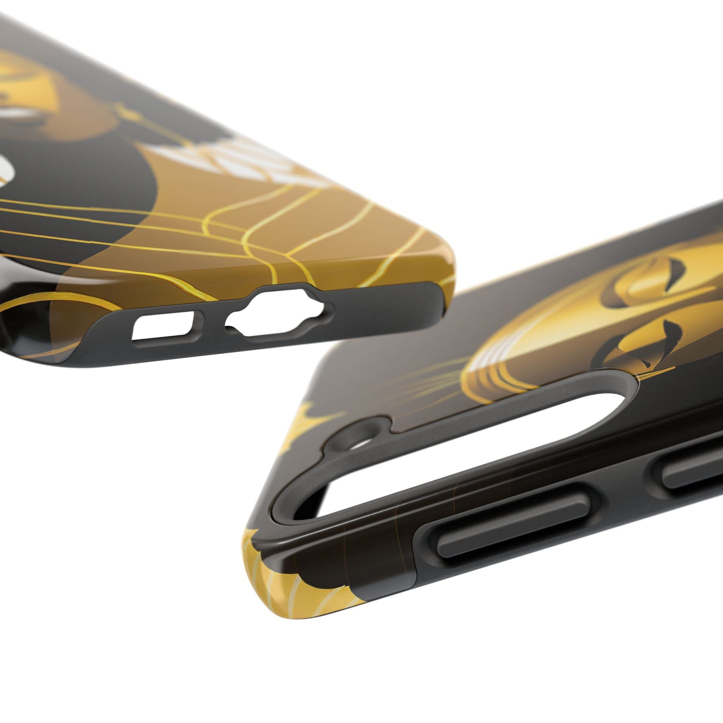Golden Goddess Tough Phone Case — Afrocentric Art Protective Cell Phone Case