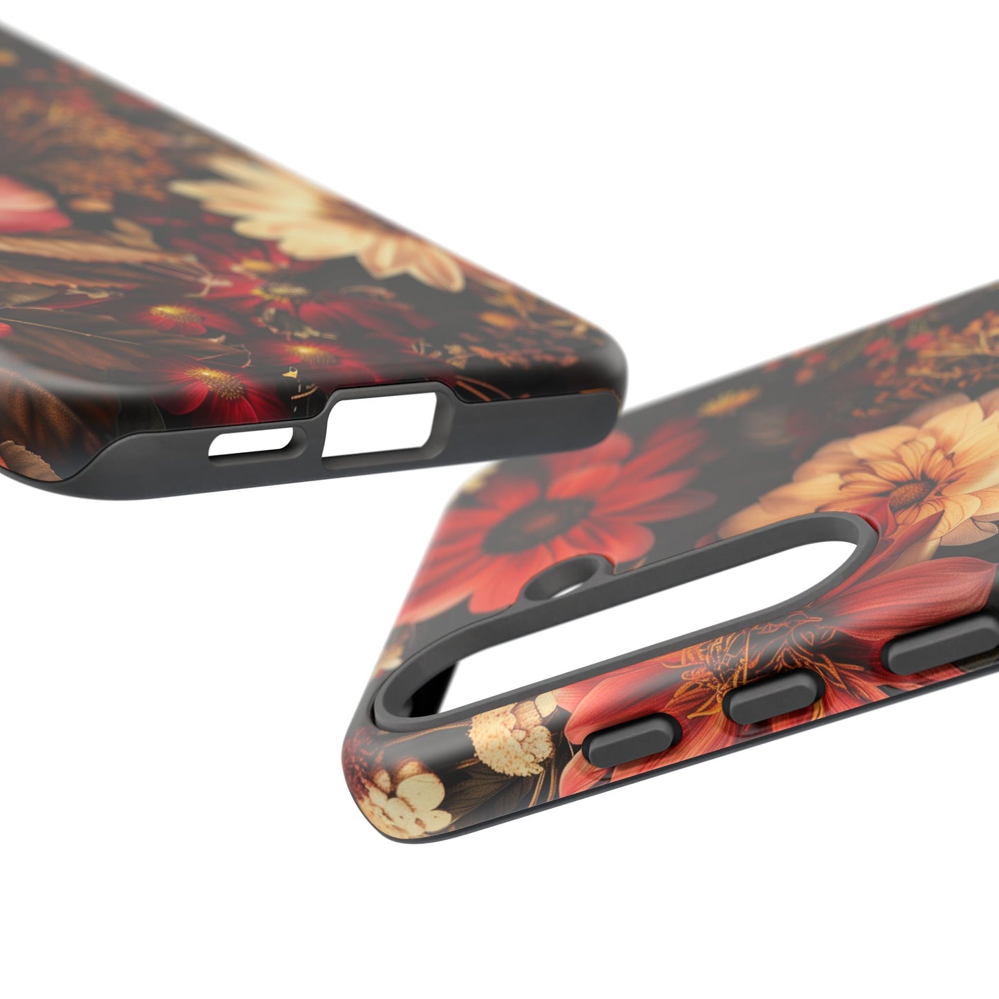 Floral Phone Case - Tough Cases, Stylish Floral Design, Gift for Her, Phone Accessories, Unique Flower Phone Cover, Trendy Tech