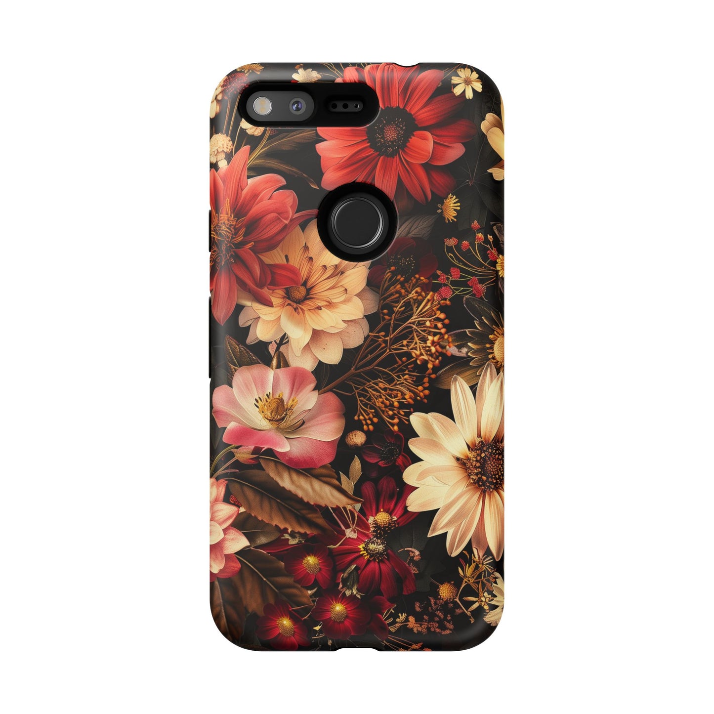 Floral Phone Case - Tough Cases, Stylish Floral Design, Gift for Her, Phone Accessories, Unique Flower Phone Cover, Trendy Tech