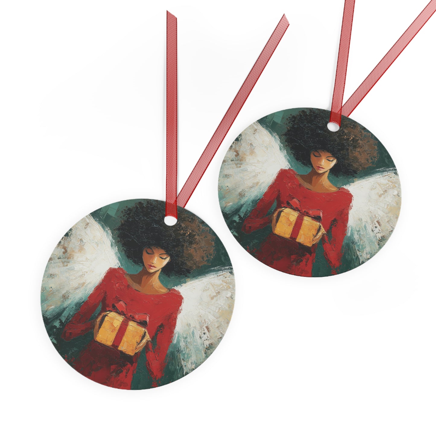 BLACK ANGEL Xmas Ornament