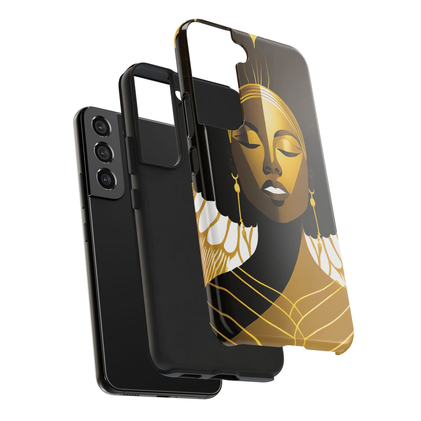Golden Goddess Tough Phone Case — Afrocentric Art Protective Cell Phone Case