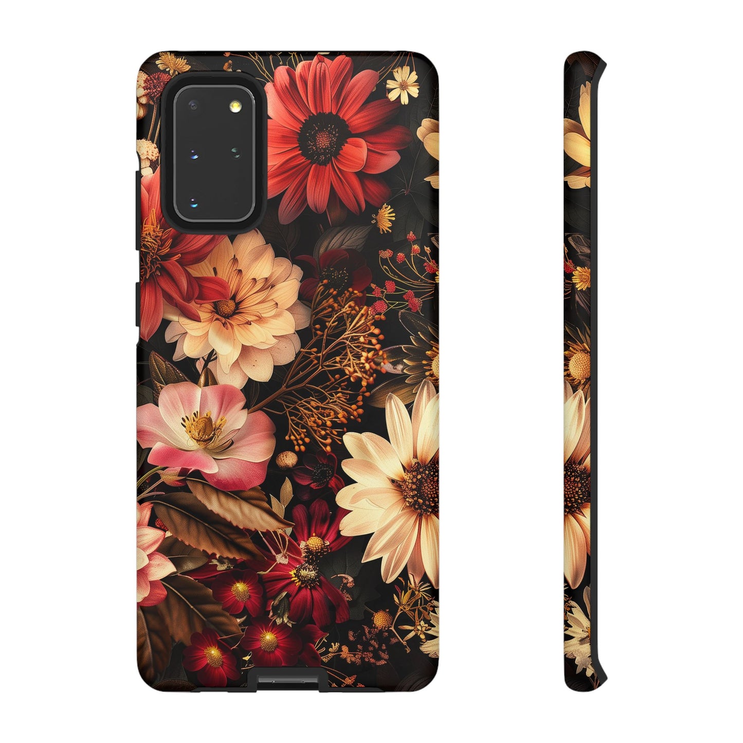 Floral Phone Case - Tough Cases, Stylish Floral Design, Gift for Her, Phone Accessories, Unique Flower Phone Cover, Trendy Tech