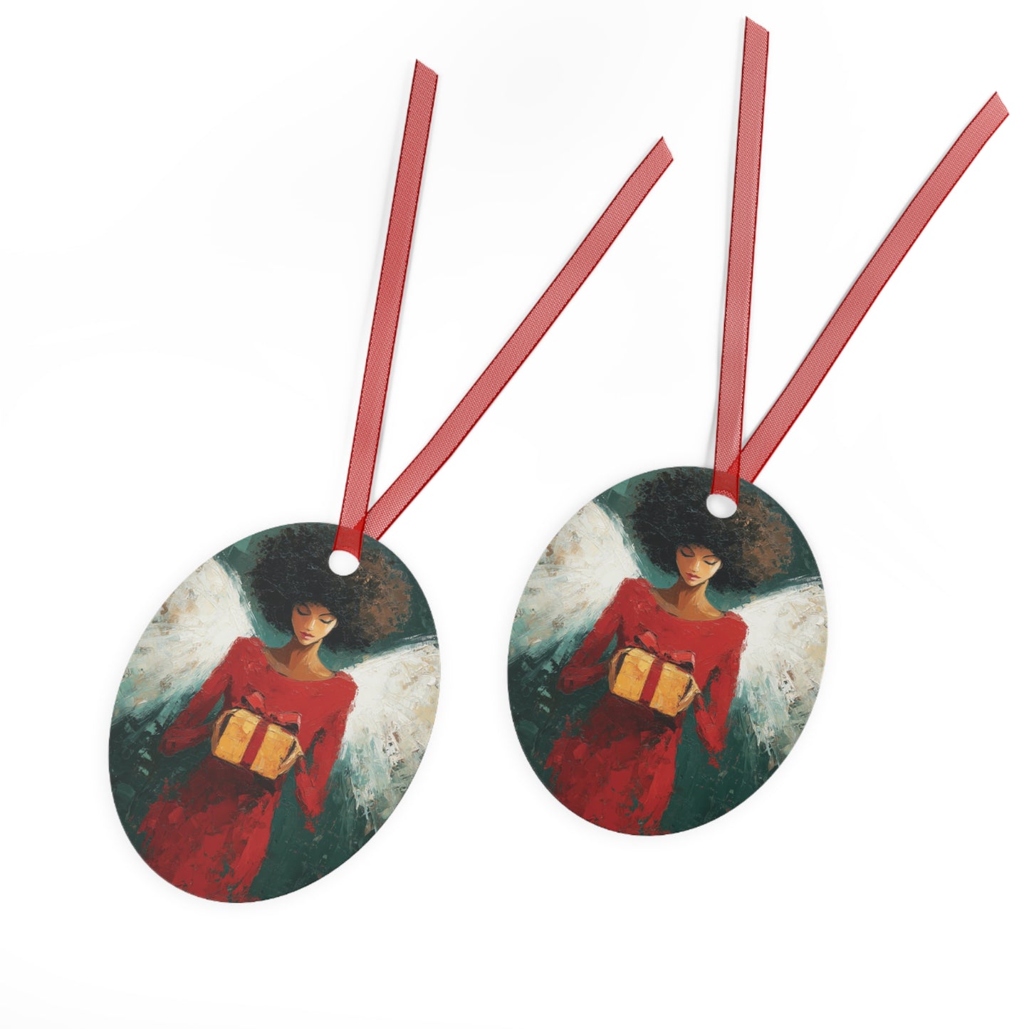 BLACK ANGEL Xmas Ornament