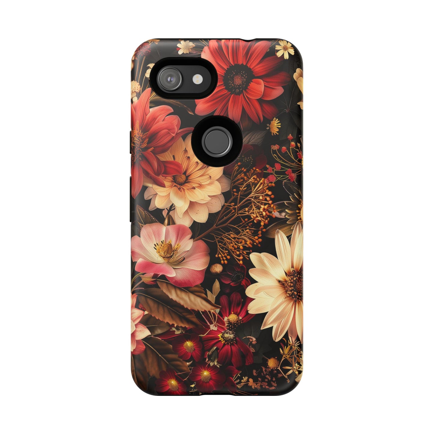 Floral Phone Case - Tough Cases, Stylish Floral Design, Gift for Her, Phone Accessories, Unique Flower Phone Cover, Trendy Tech
