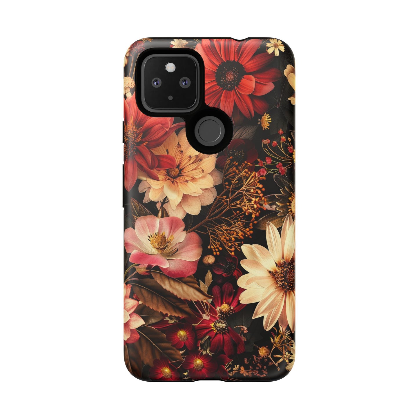 Floral Phone Case - Tough Cases, Stylish Floral Design, Gift for Her, Phone Accessories, Unique Flower Phone Cover, Trendy Tech