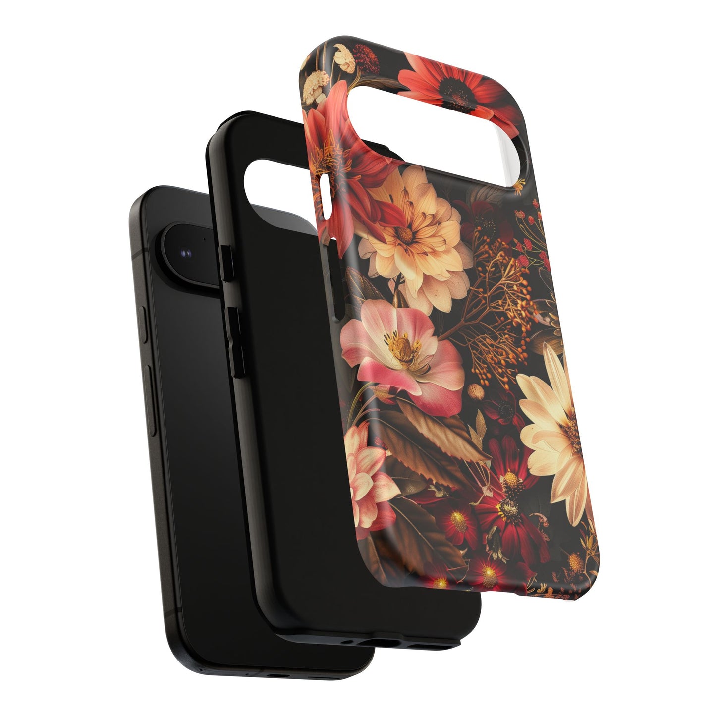 Floral Phone Case - Tough Cases, Stylish Floral Design, Gift for Her, Phone Accessories, Unique Flower Phone Cover, Trendy Tech