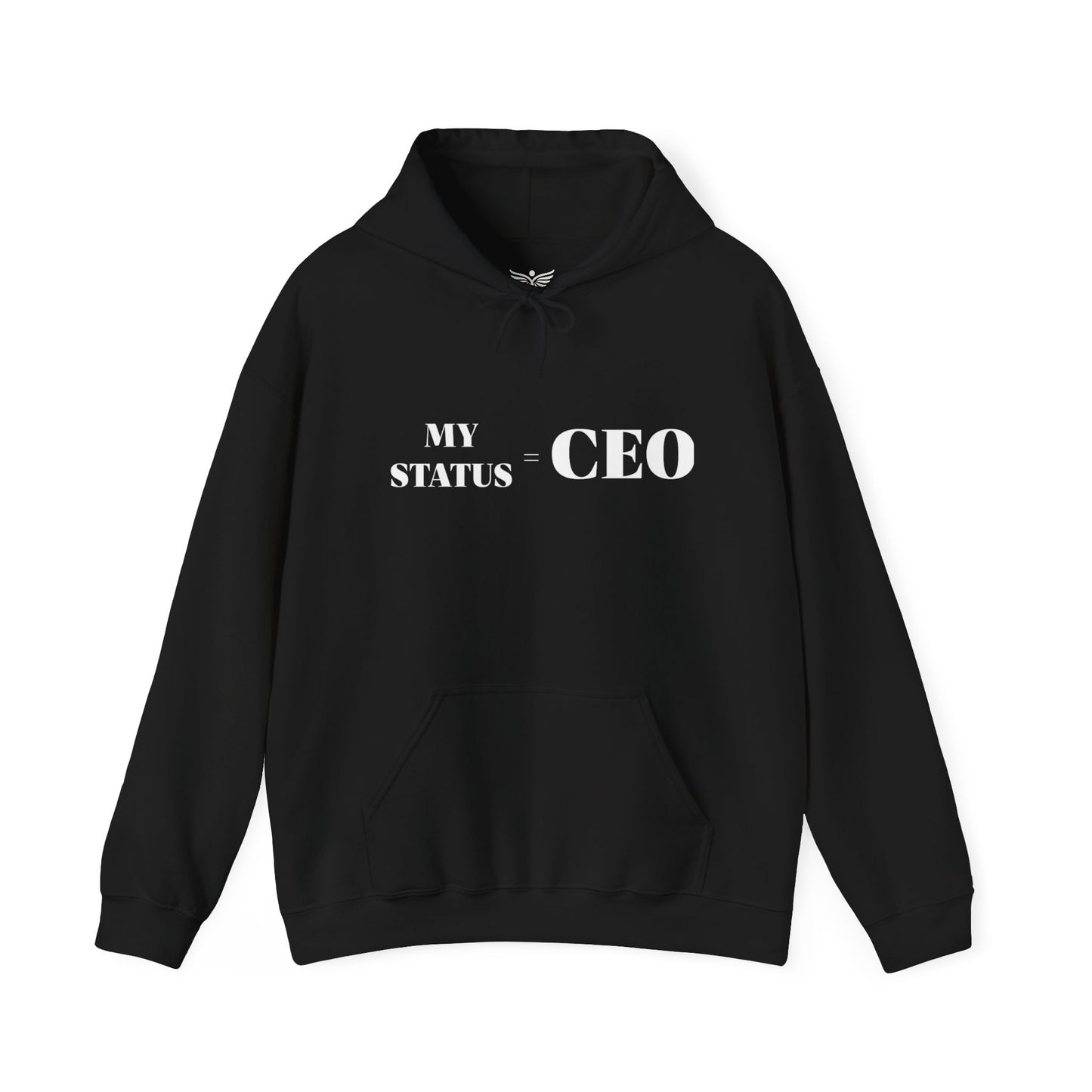 MY STATUS = CEO - Black Unisex Hoodie