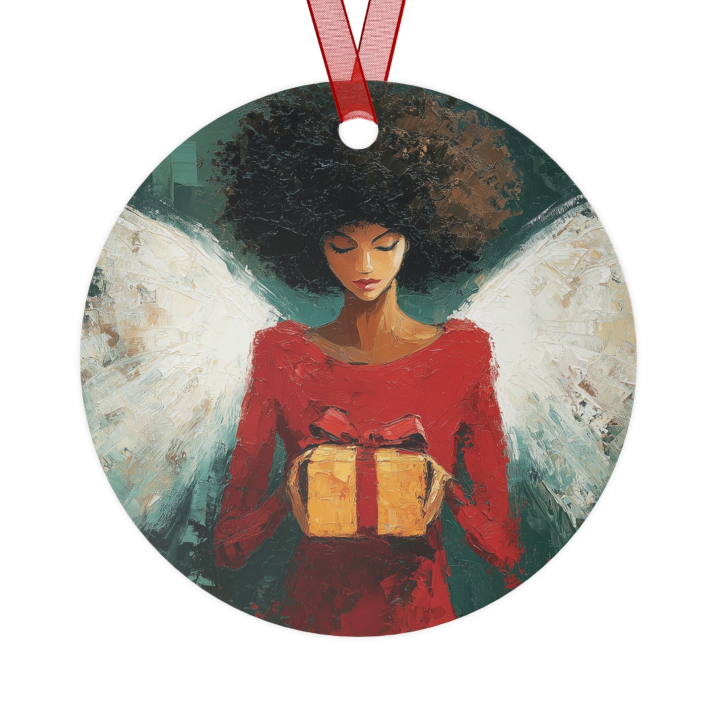 BLACK ANGEL Xmas Ornament