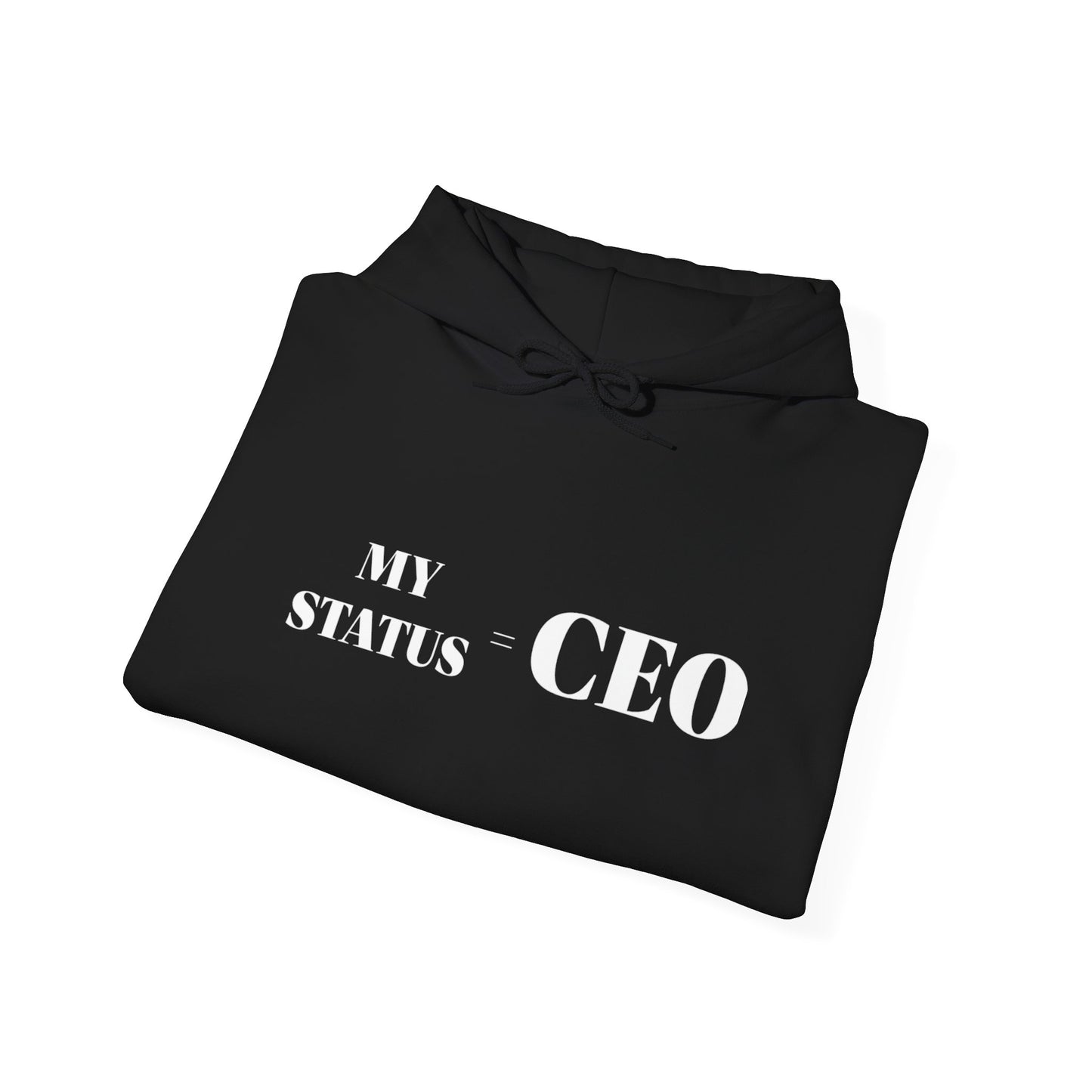 MY STATUS = CEO - Black Unisex Hoodie