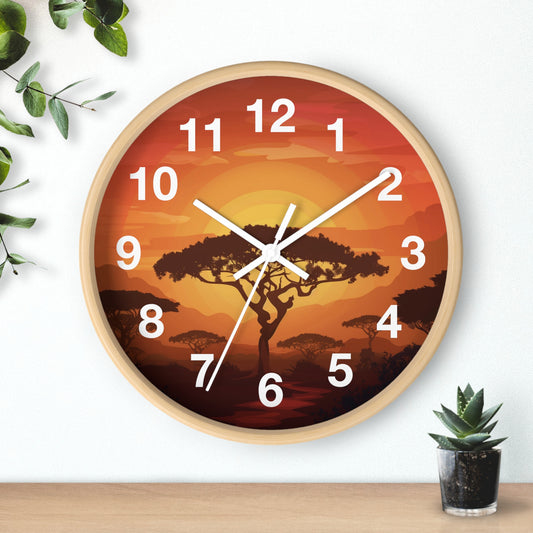 AFRICA TREE - Wall Clock