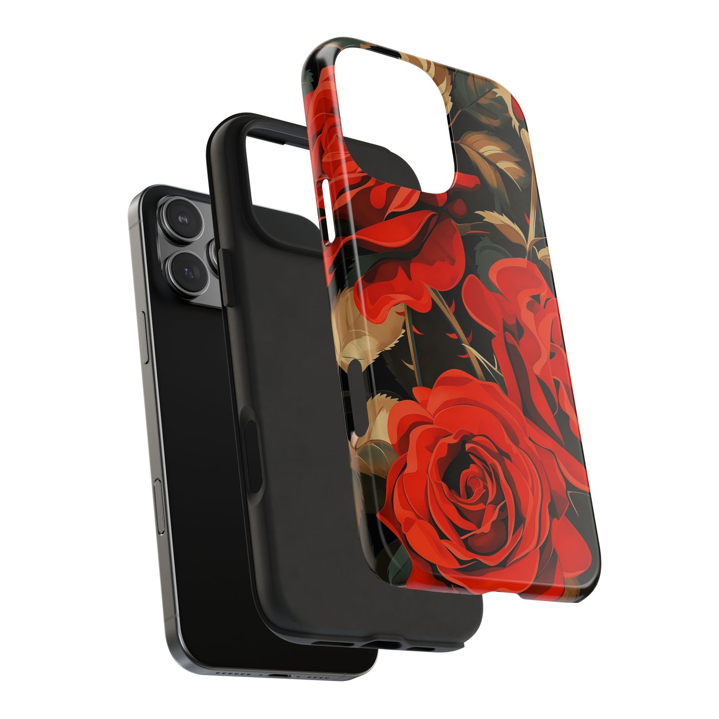Rose Garden Tough Phone Case Protective Floral Cell Phone Cover