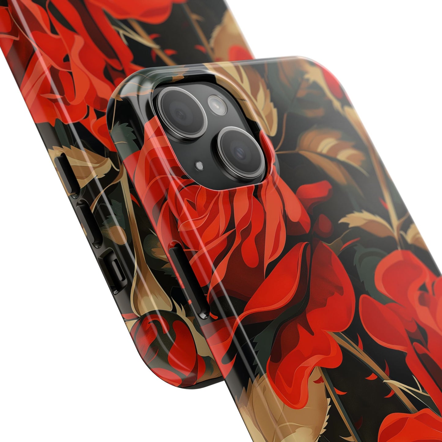 Rose Garden Tough Phone Case Protective Floral Cell Phone Cover