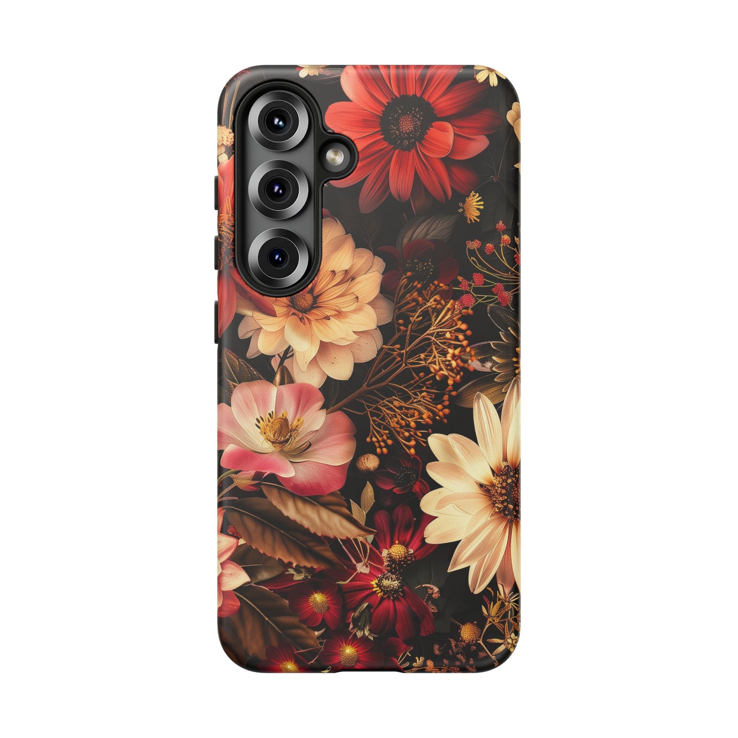 Floral Phone Case - Tough Cases, Stylish Floral Design, Gift for Her, Phone Accessories, Unique Flower Phone Cover, Trendy Tech