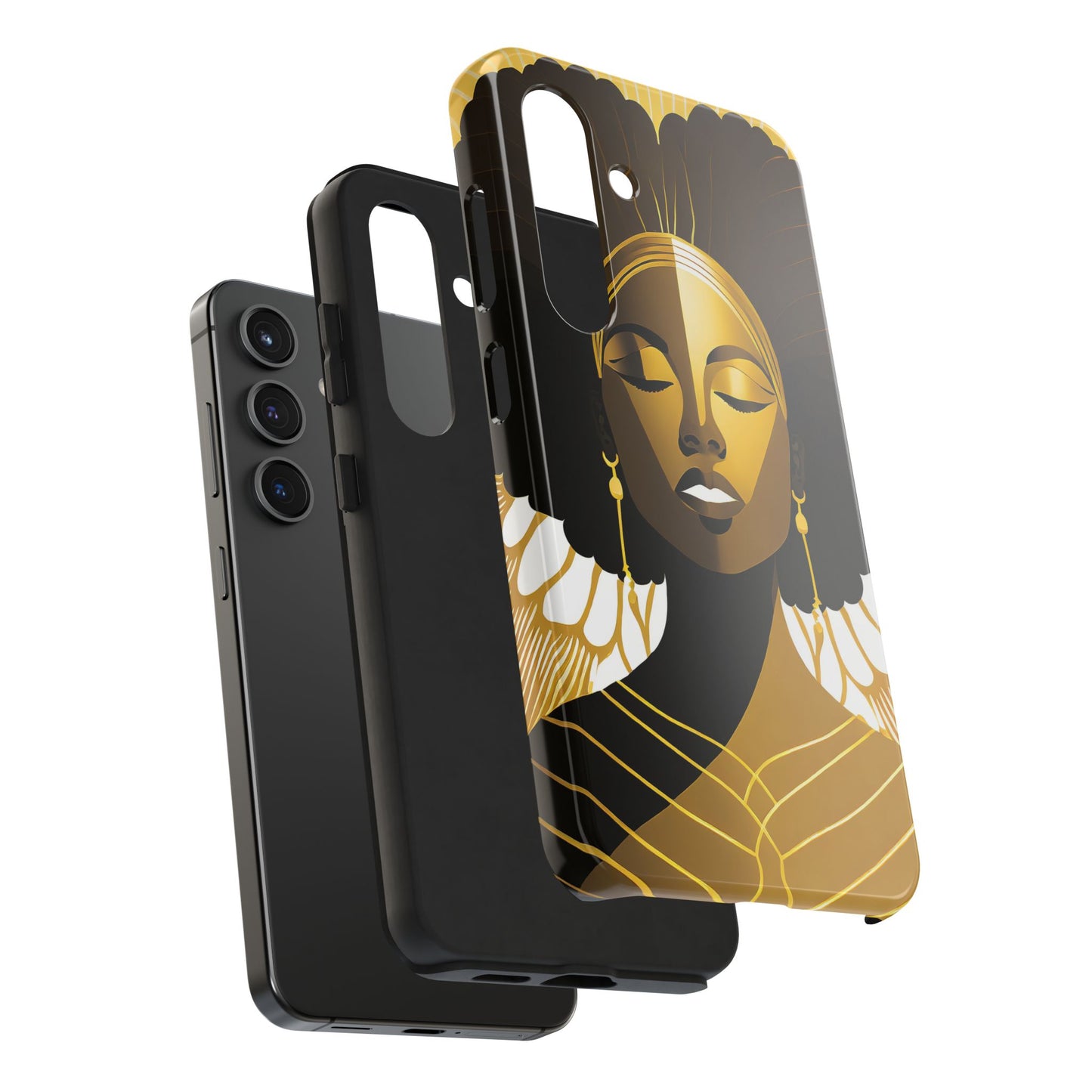 Golden Goddess Tough Phone Case — Afrocentric Art Protective Cell Phone Case