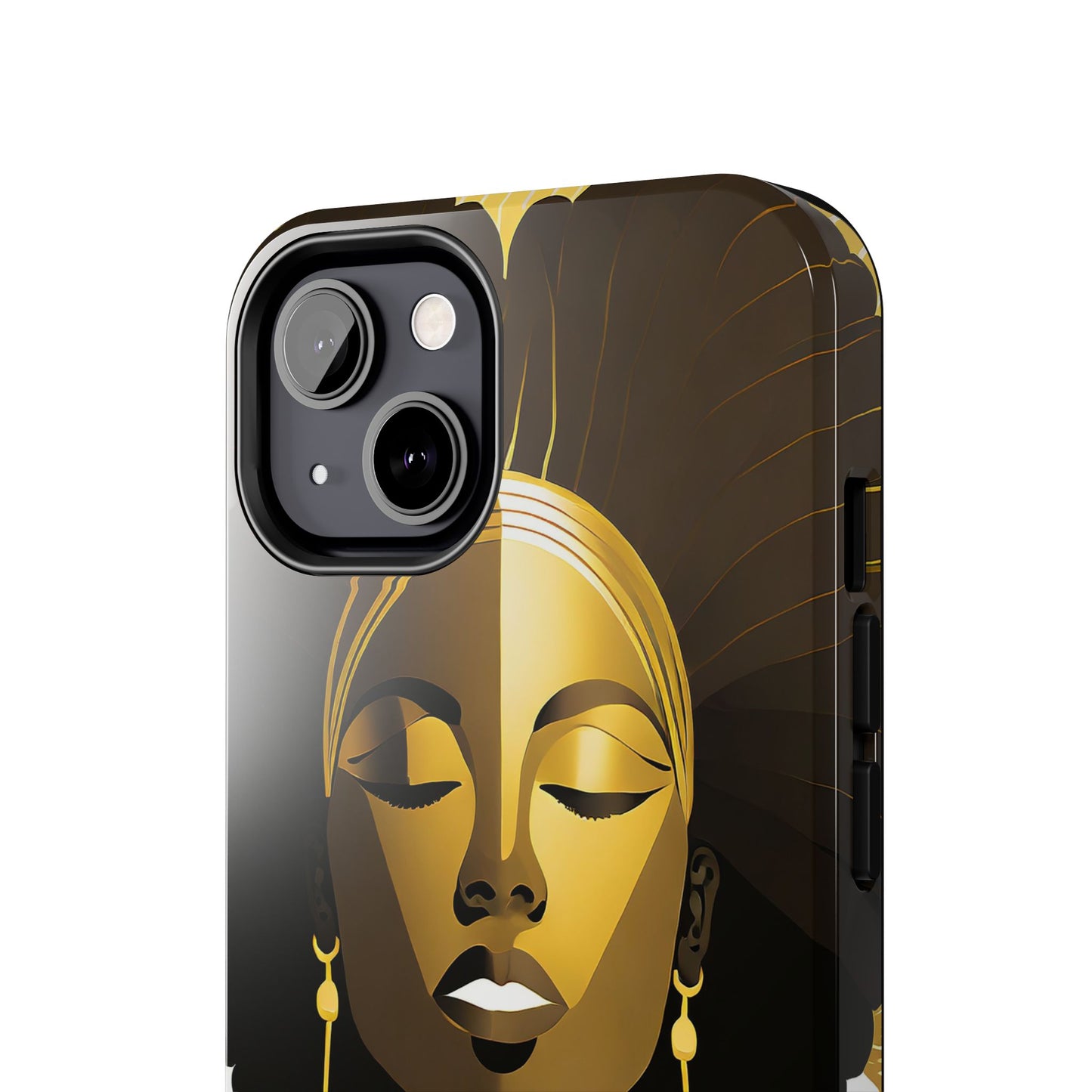 Golden Goddess Tough Phone Case — Afrocentric Art Protective Cell Phone Case