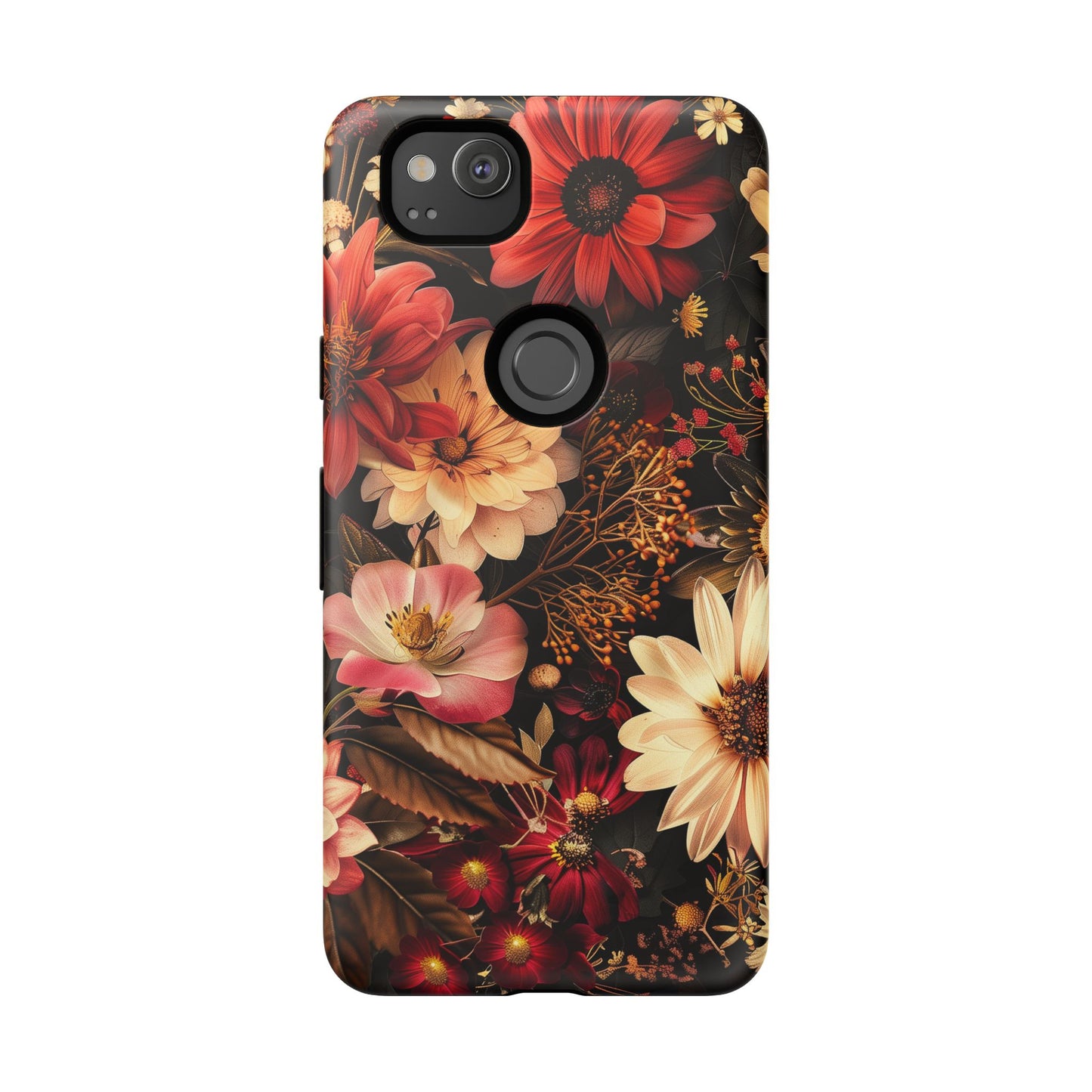 Floral Phone Case - Tough Cases, Stylish Floral Design, Gift for Her, Phone Accessories, Unique Flower Phone Cover, Trendy Tech