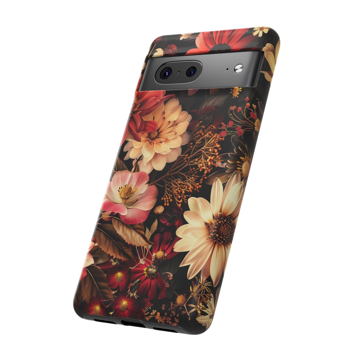 Floral Phone Case - Tough Cases, Stylish Floral Design, Gift for Her, Phone Accessories, Unique Flower Phone Cover, Trendy Tech