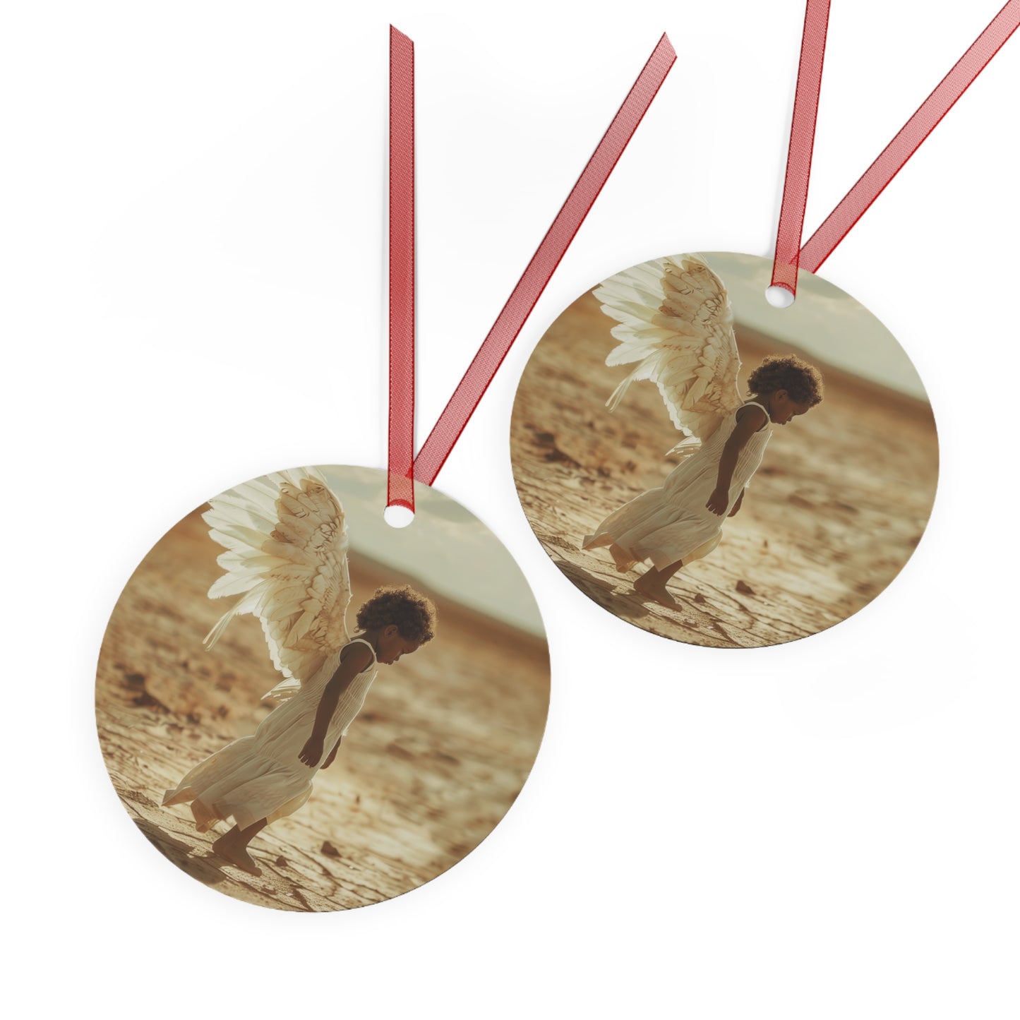 BLACK ANGEL WINGS - Xmas Ornament