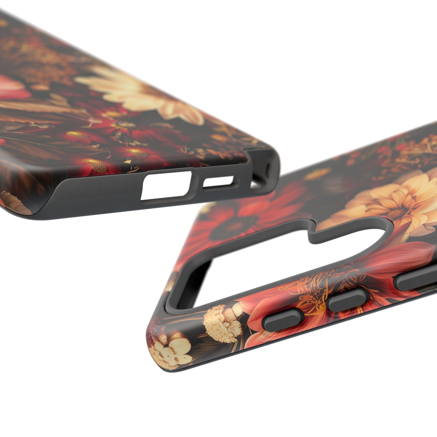 Floral Phone Case - Tough Cases, Stylish Floral Design, Gift for Her, Phone Accessories, Unique Flower Phone Cover, Trendy Tech