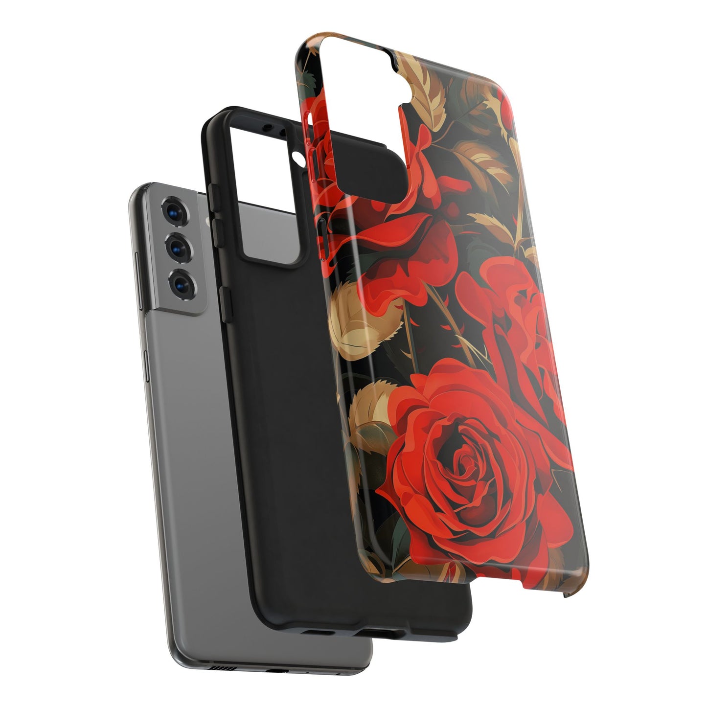 Rose Garden Tough Phone Case Protective Floral Cell Phone Cover