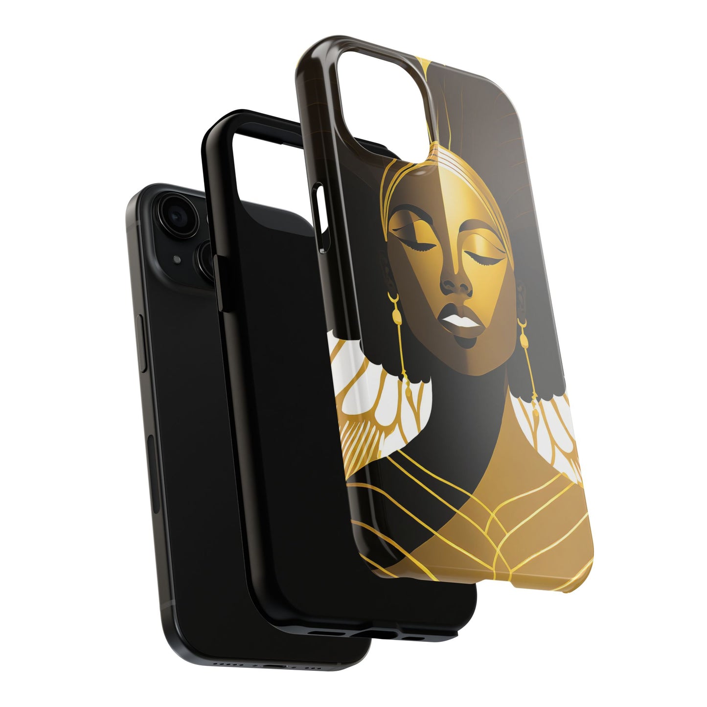 Golden Goddess Tough Phone Case — Afrocentric Art Protective Cell Phone Case