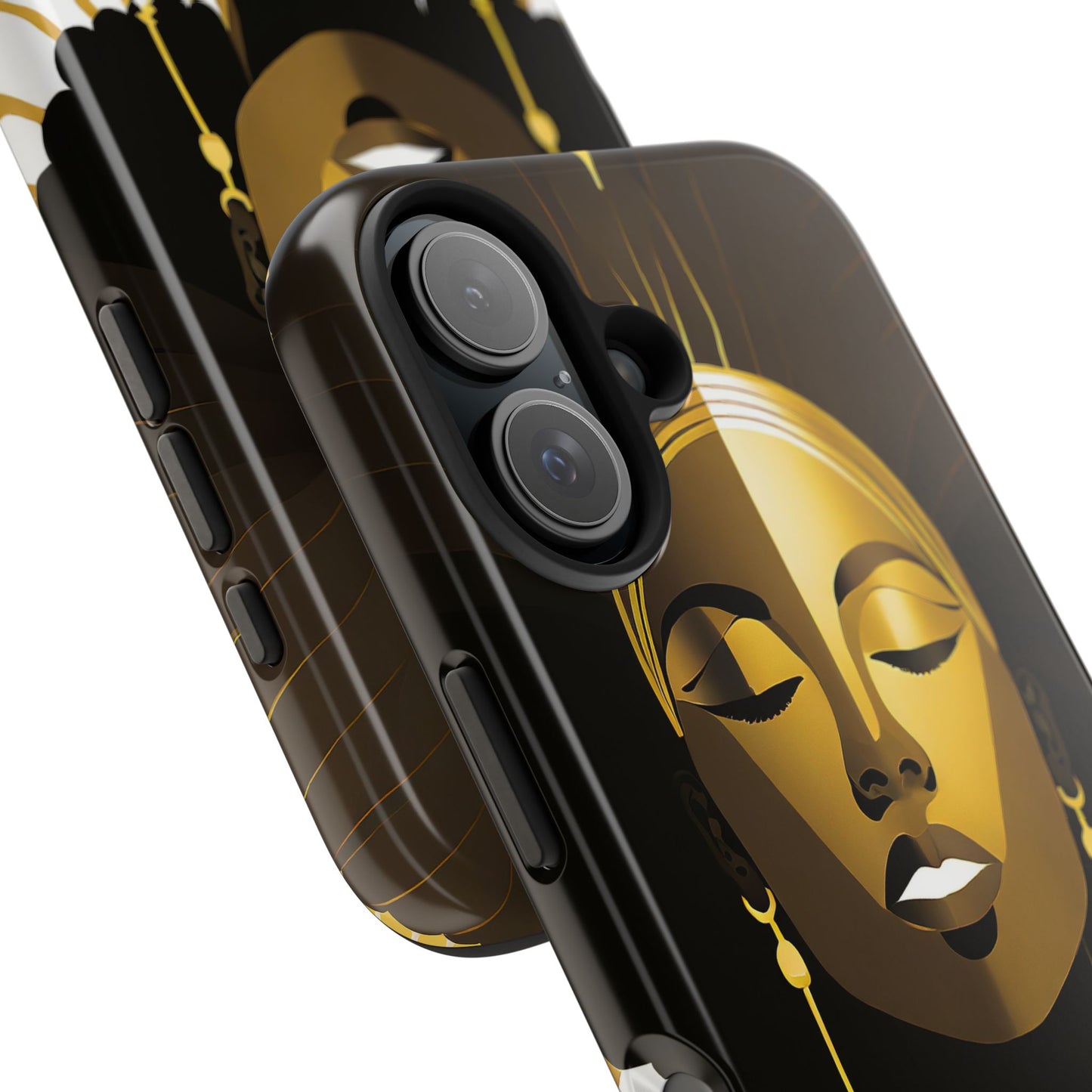 Golden Goddess Tough Phone Case — Afrocentric Art Protective Cell Phone Case