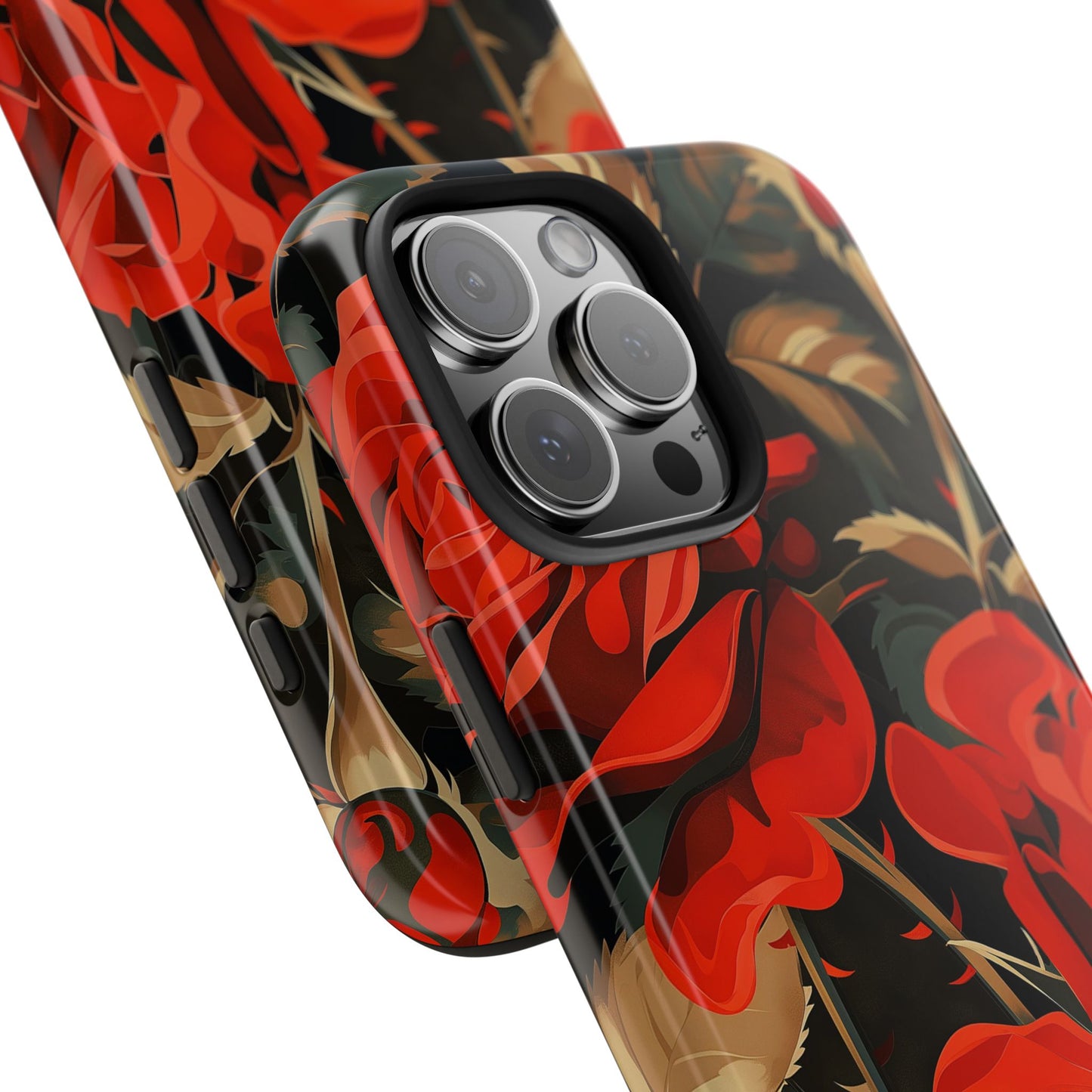 Rose Garden Tough Phone Case Protective Floral Cell Phone Cover
