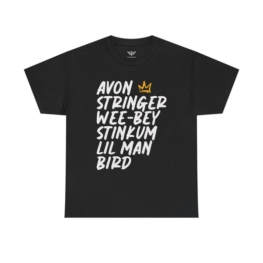 AVON STRINGER WEEBEY Black T-Shirt