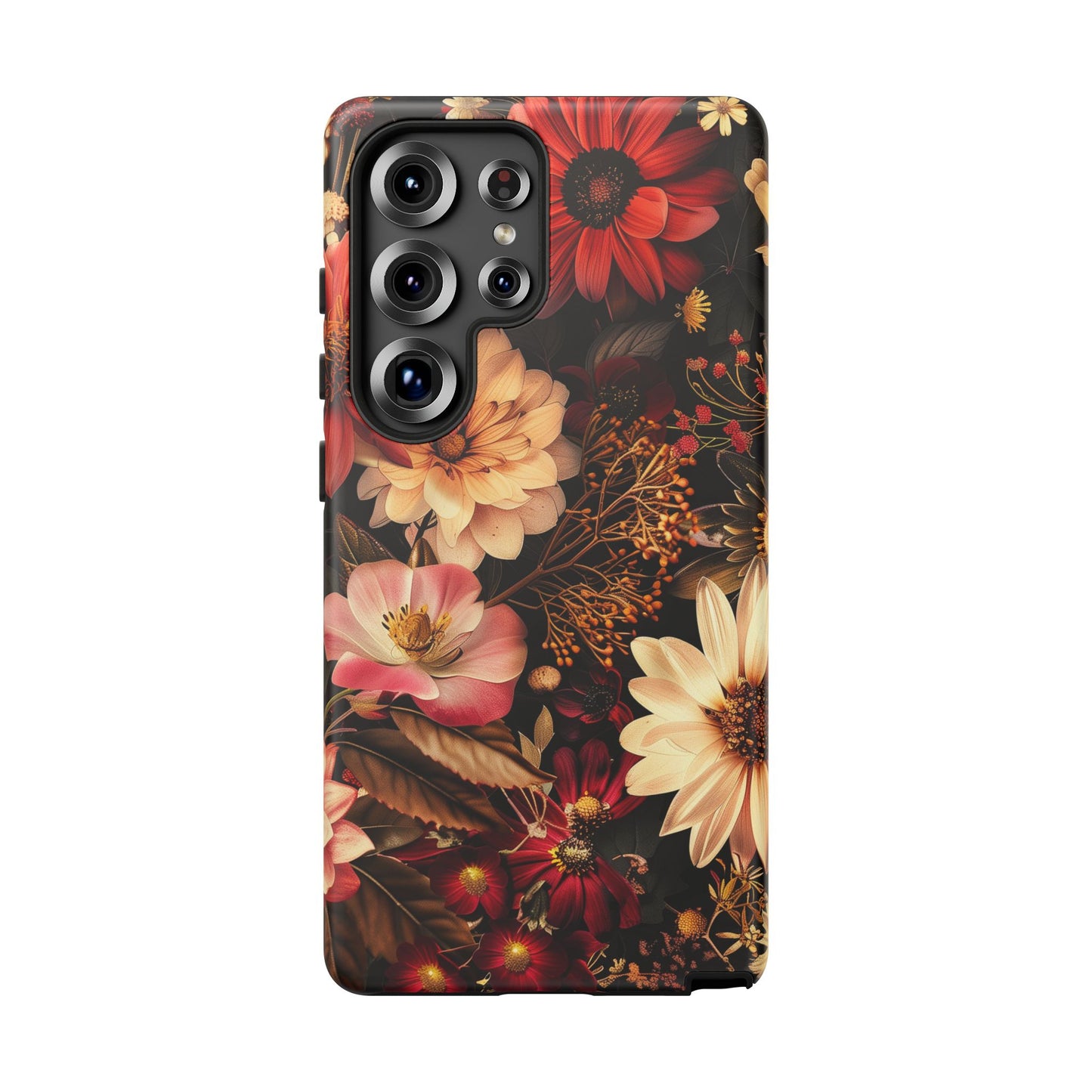 Floral Phone Case - Tough Cases, Stylish Floral Design, Gift for Her, Phone Accessories, Unique Flower Phone Cover, Trendy Tech