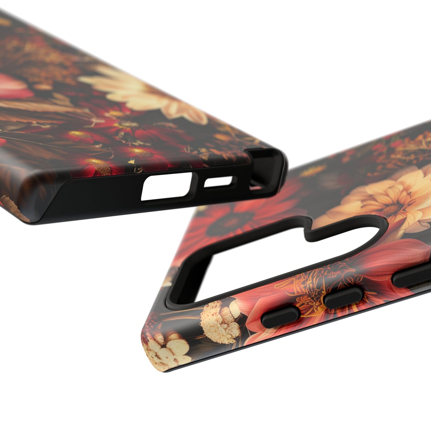 Floral Phone Case - Tough Cases, Stylish Floral Design, Gift for Her, Phone Accessories, Unique Flower Phone Cover, Trendy Tech