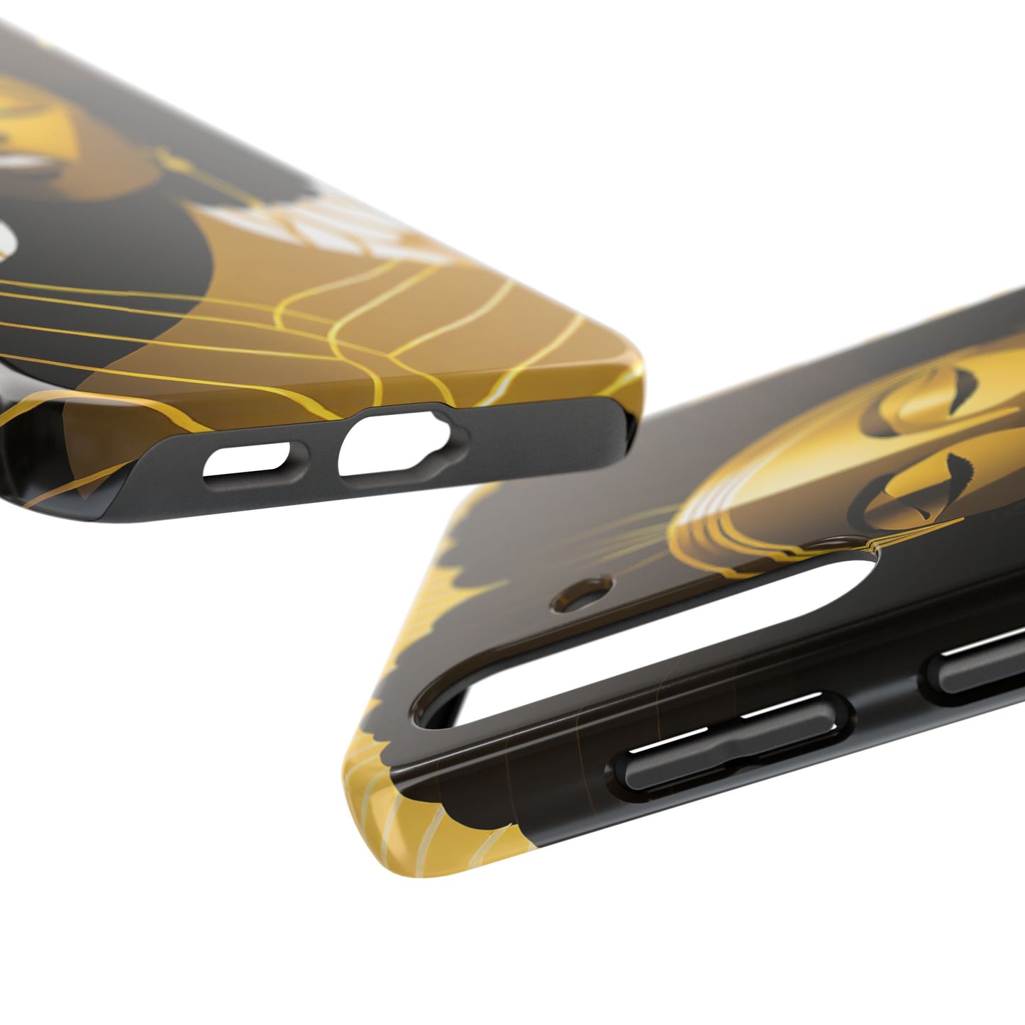 Golden Goddess Tough Phone Case — Afrocentric Art Protective Cell Phone Case