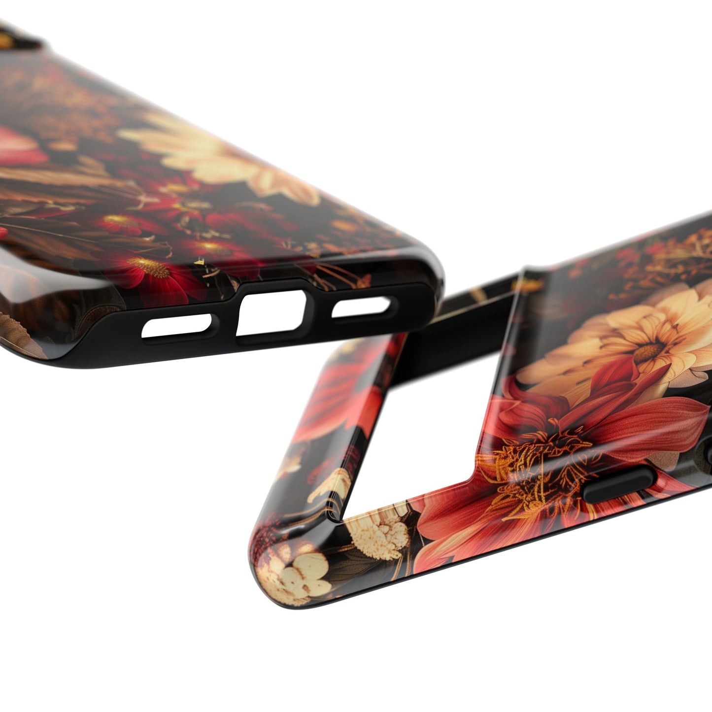 Floral Phone Case - Tough Cases, Stylish Floral Design, Gift for Her, Phone Accessories, Unique Flower Phone Cover, Trendy Tech