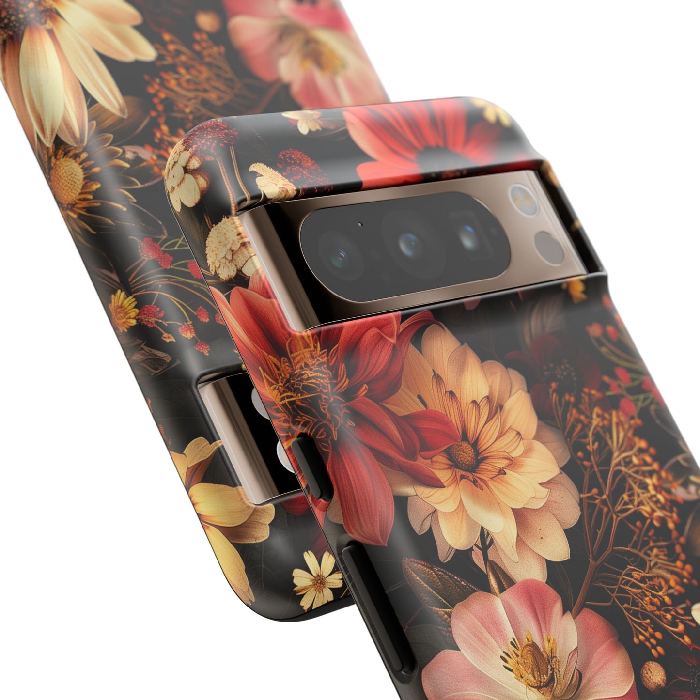 Floral Phone Case - Tough Cases, Stylish Floral Design, Gift for Her, Phone Accessories, Unique Flower Phone Cover, Trendy Tech
