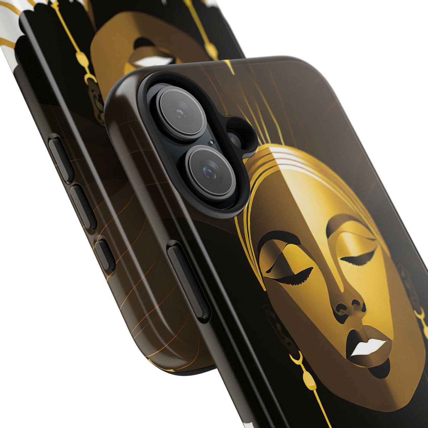 Golden Goddess Tough Phone Case — Afrocentric Art Protective Cell Phone Case