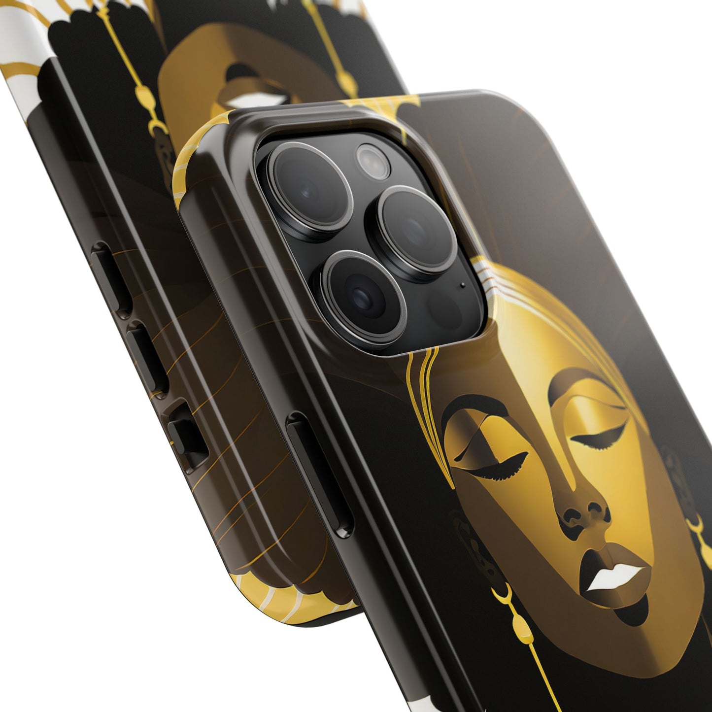Golden Goddess Tough Phone Case — Afrocentric Art Protective Cell Phone Case