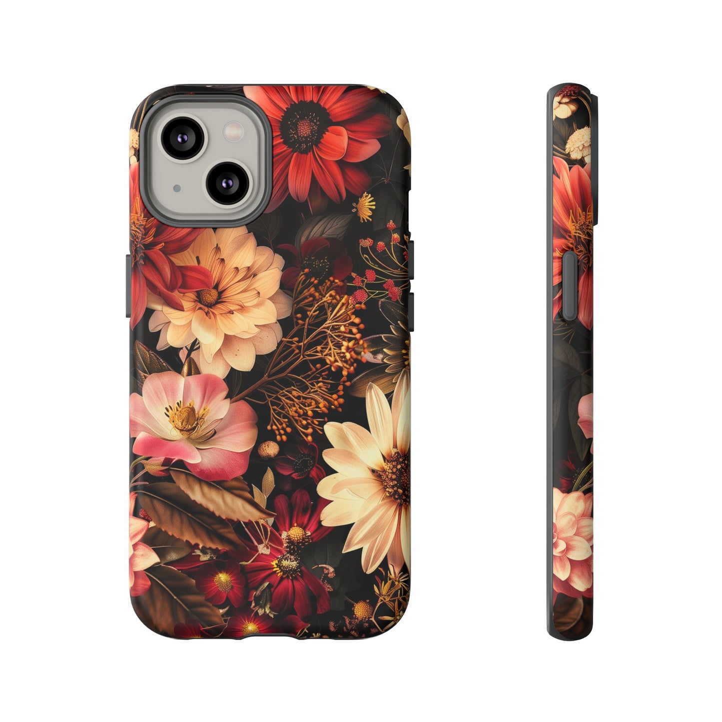 Floral Phone Case - Tough Cases, Stylish Floral Design, Gift for Her, Phone Accessories, Unique Flower Phone Cover, Trendy Tech