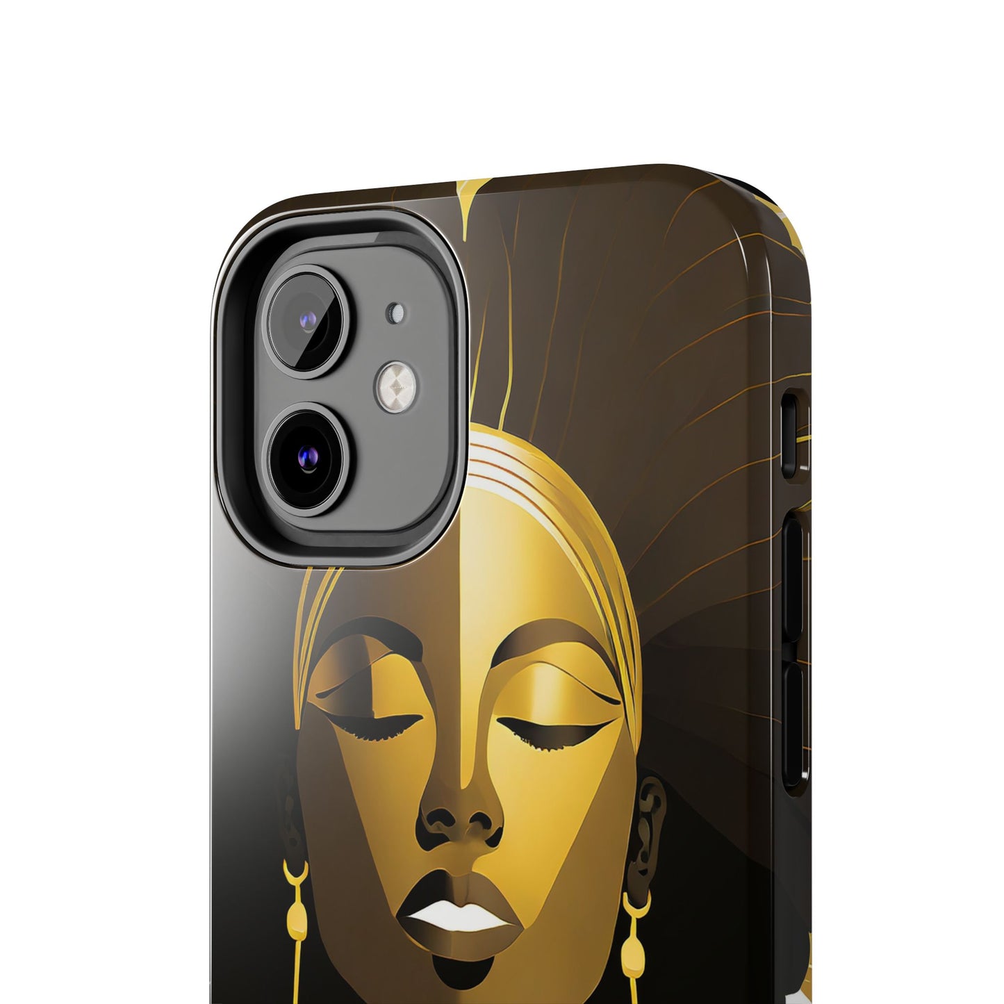 Golden Goddess Tough Phone Case — Afrocentric Art Protective Cell Phone Case