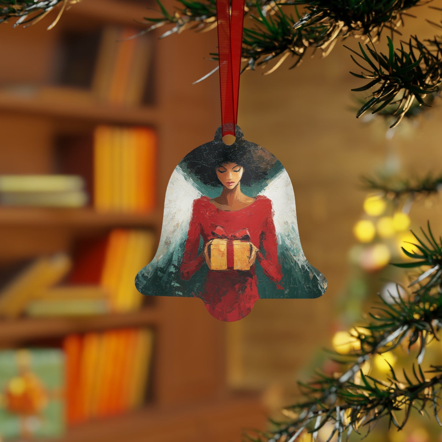 BLACK ANGEL Xmas Ornament