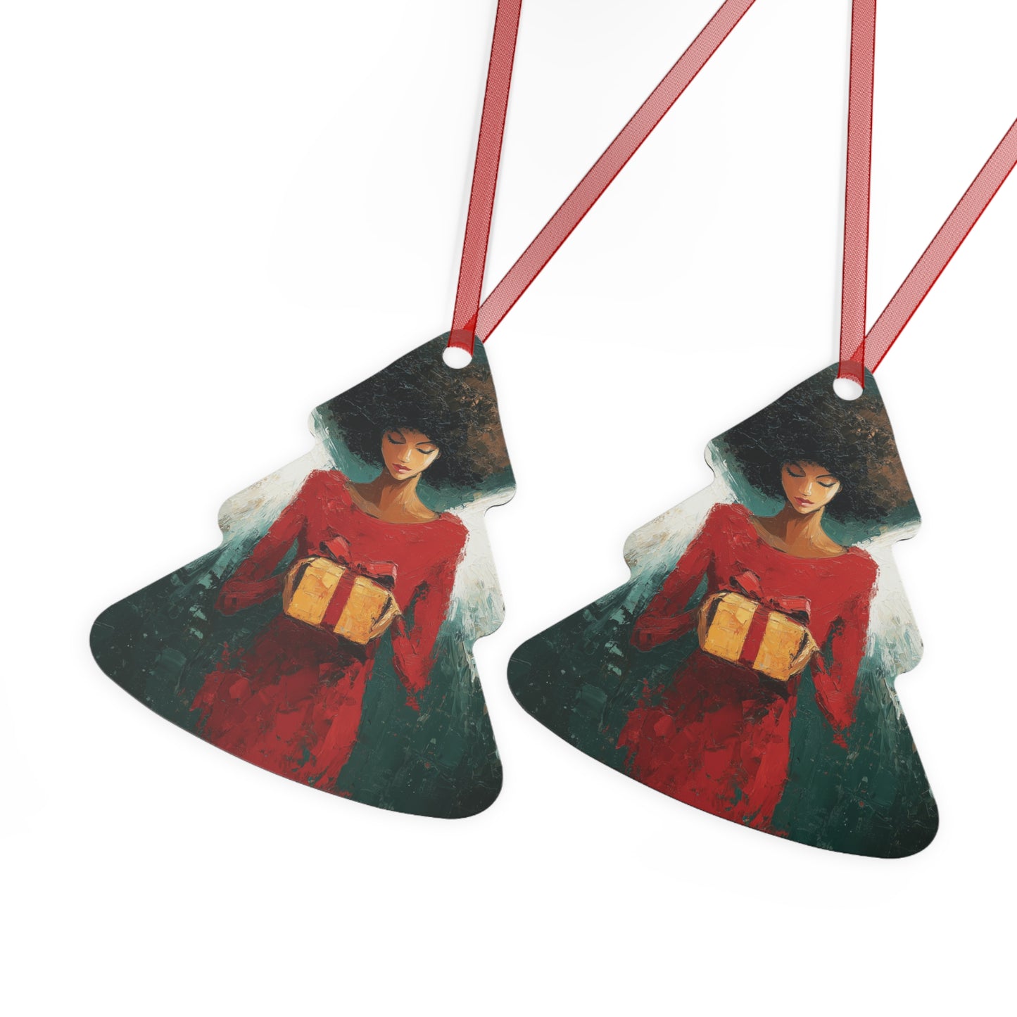 BLACK ANGEL Xmas Ornament