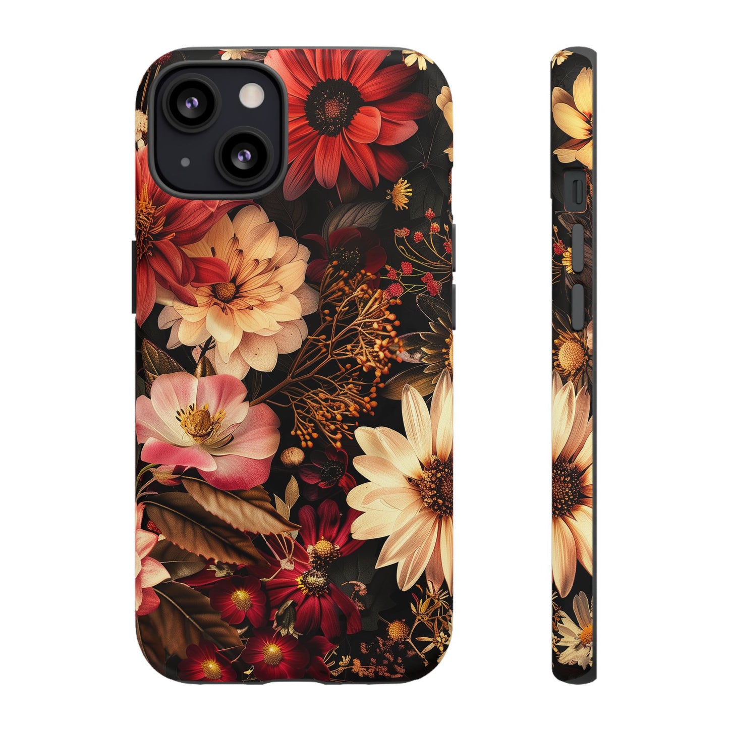 Floral Phone Case - Tough Cases, Stylish Floral Design, Gift for Her, Phone Accessories, Unique Flower Phone Cover, Trendy Tech