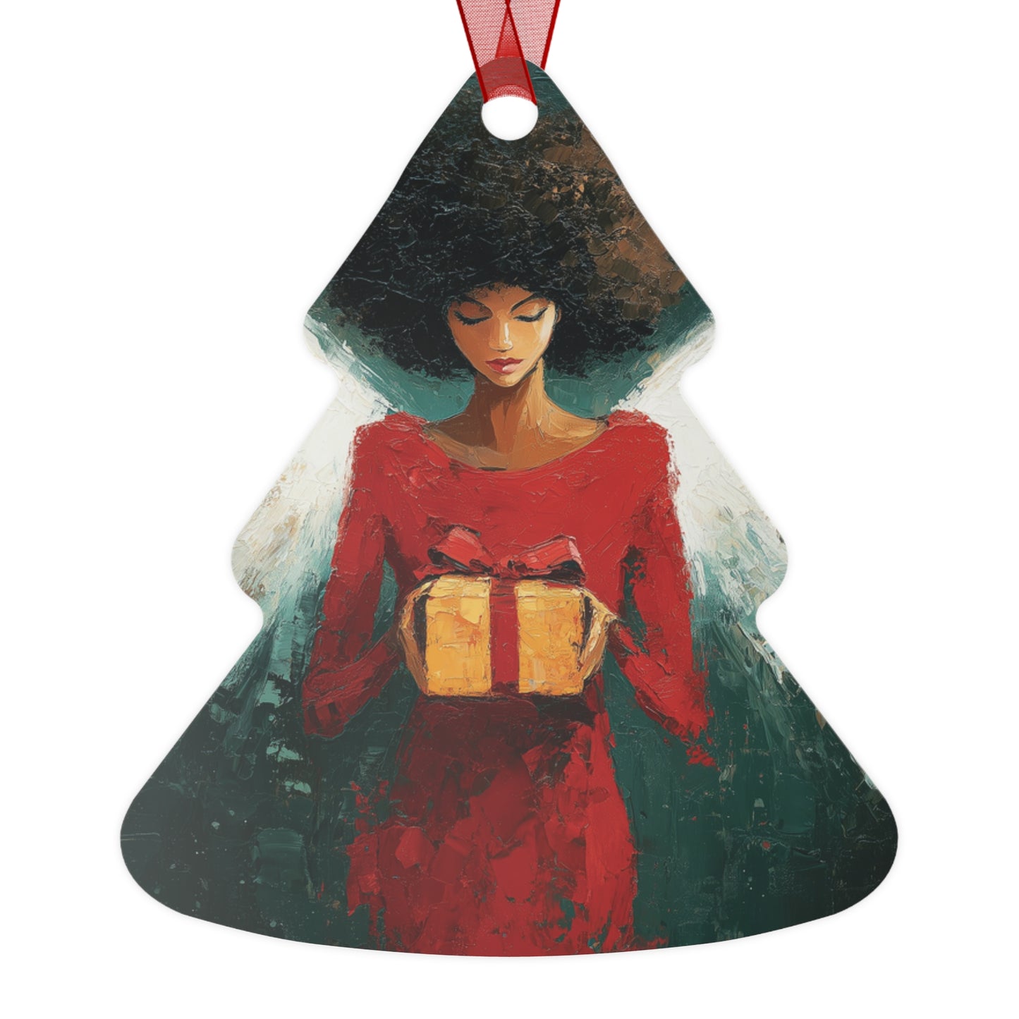 BLACK ANGEL Xmas Ornament