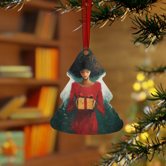 BLACK ANGEL Xmas Ornament