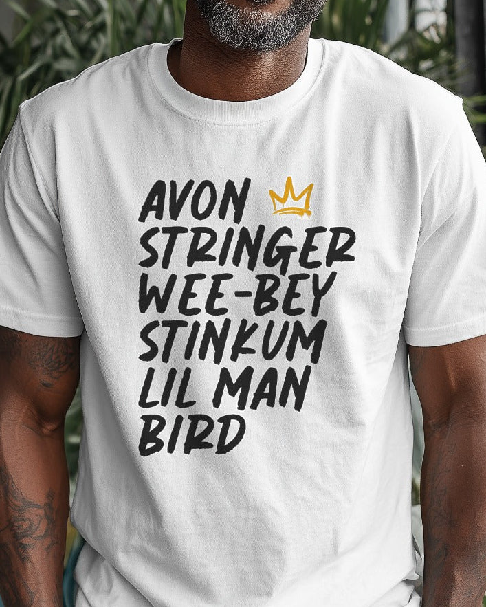 AVON STRINGER WEEBEY Graphic T-Shirt