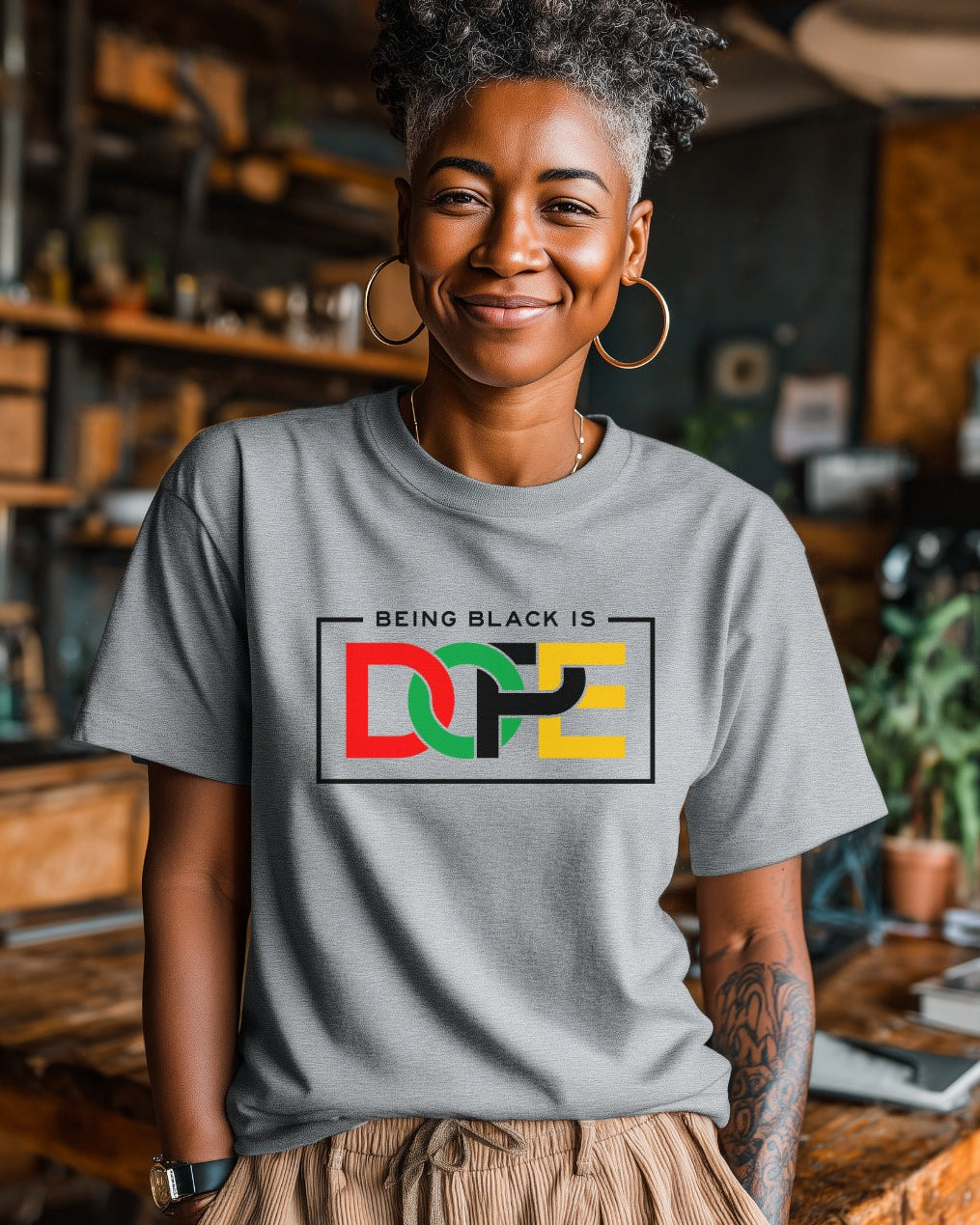 BEING BLACK IS DOPE Unisex T-Shirt