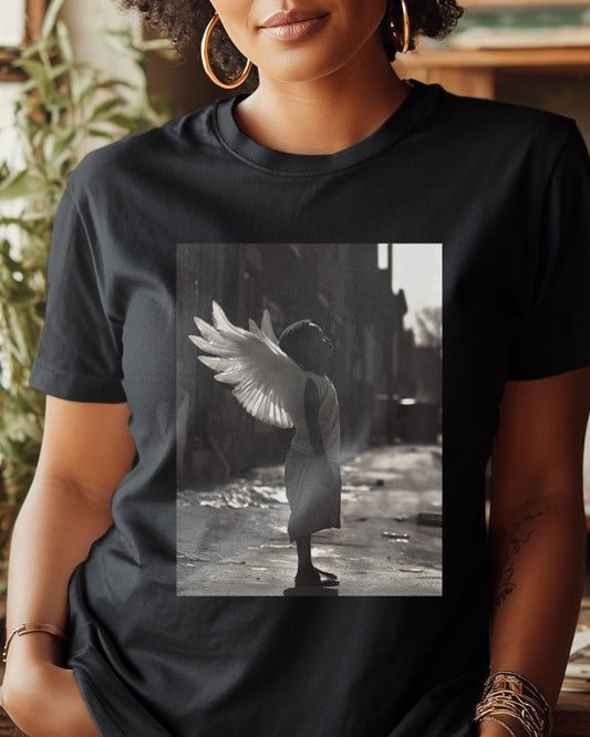 BLACK BOY ANGEL Graphic Unisex T-Shirt