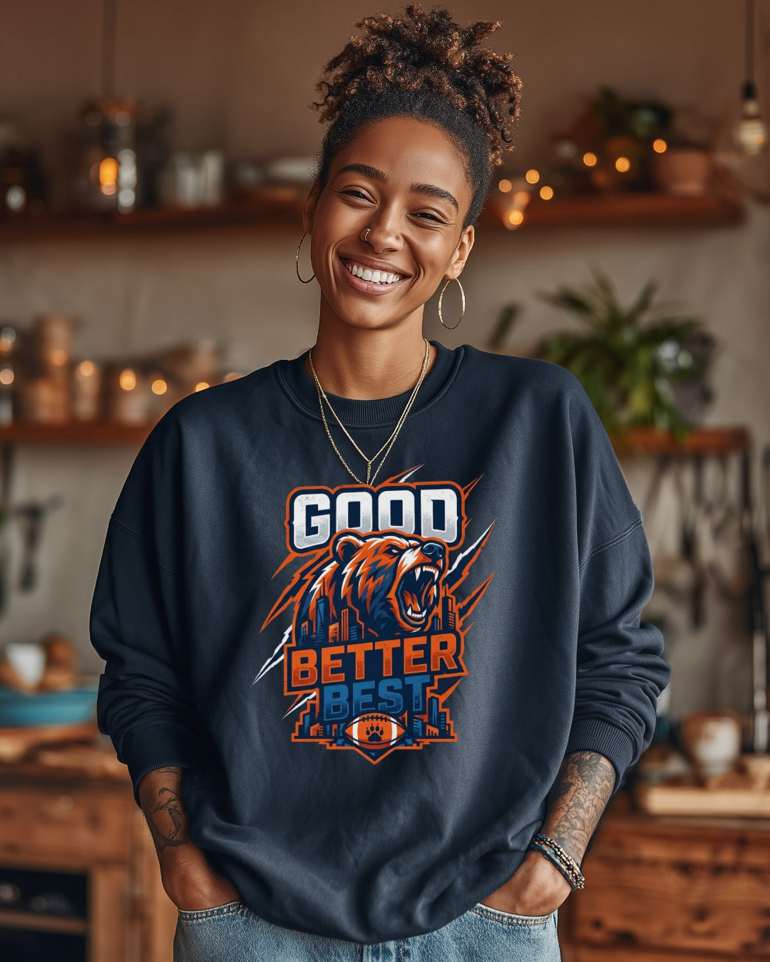 CHICAGO BEARS GOOD BETTER BEST Sweatshirt
