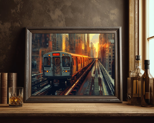 CHICAGO L TRAIN Prints